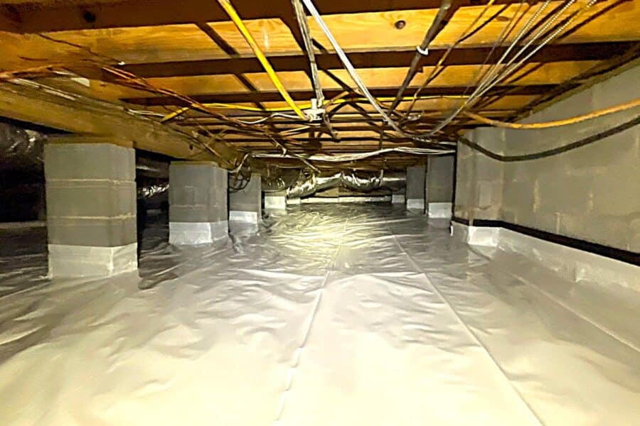 water in crawl space
