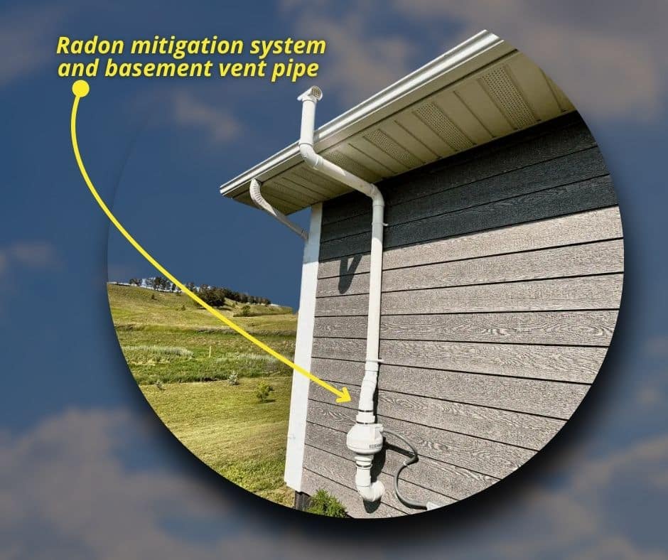 radon mitigation system visual